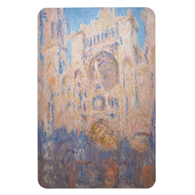 Ímã Claude Monet - Catedral de Rouen ao pôr do sol (Vertical)