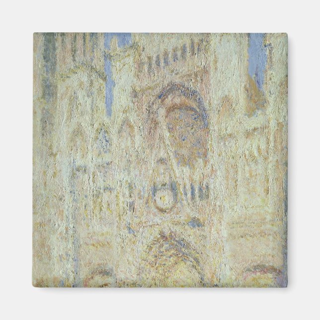 Imã Claude Monet | Catedral de Rouen em Sunset, 1894 (Frente)