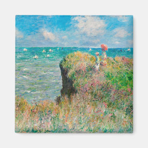 Imã Claude Monet-Cliff Caminha em Pourville