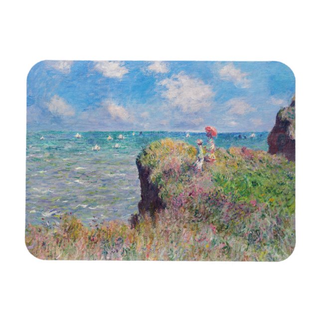 Ímã Claude Monet - Cliff Walk em Pourville (Horizontal)