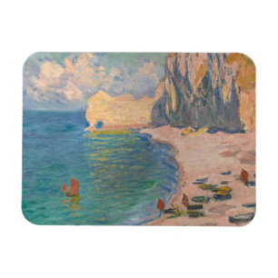 Ímã Claude Monet - Etretat: Praia e Falaise d'Amont