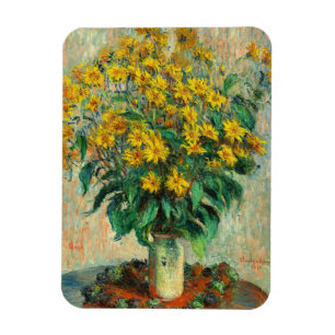 Ímã Claude Monet - Flores de Alcachofra de Jerusalém