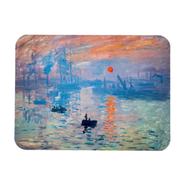 Ímã Claude Monet - Impressão, Nascer do Sol (Horizontal)