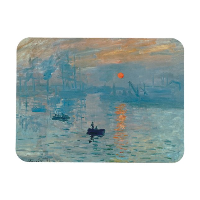 Ímã CLAUDE MONET - Impressão, nascer do sol 1872 (Horizontal)