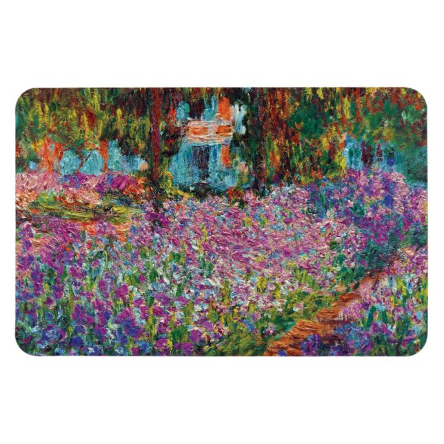 Ímã Claude Monet - Irises in Monet's Garden Fine Art (Horizontal)