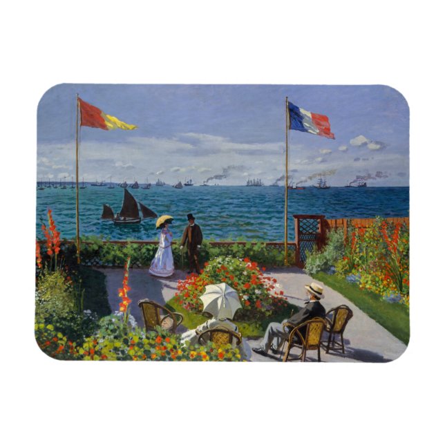 Ímã Claude Monet - Jardim de Sainte-Adresse (Horizontal)