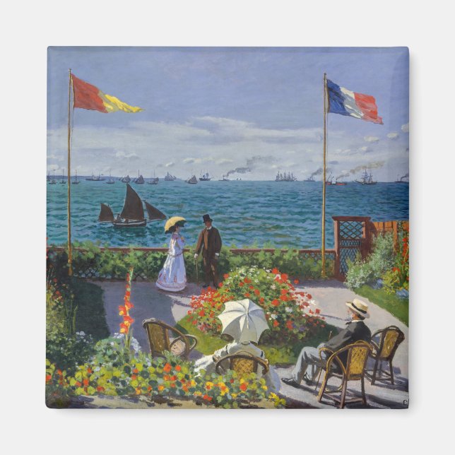 Imã Claude Monet - Jardim de Sainte-Adresse (Frente)