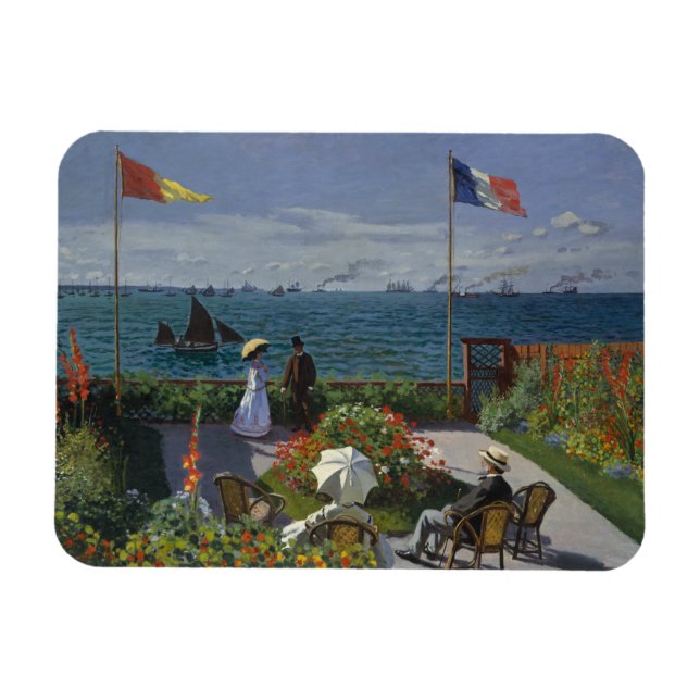 Ímã Claude Monet - Jardim de Sainte-Adresse (Horizontal)