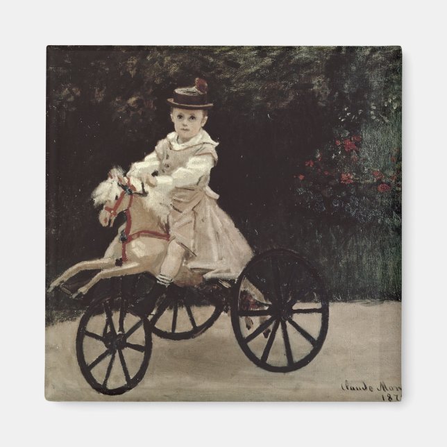 Imã Claude Monet | Jean Monet no seu Hobby Horse, 1872 (Frente)