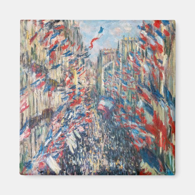 Imã Claude Monet - La Rue Montorgueil - Paris (Frente)