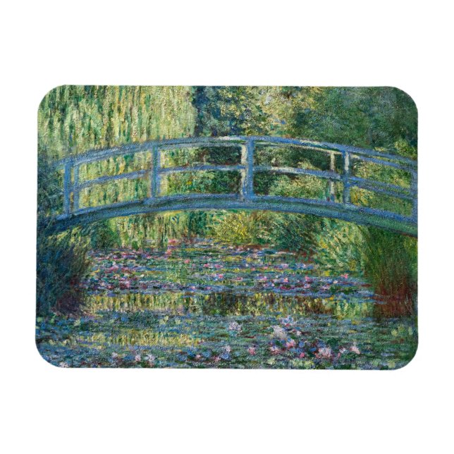 Ímã Claude Monet - Lagoa de Água Lily, Harmonia Verde (Horizontal)