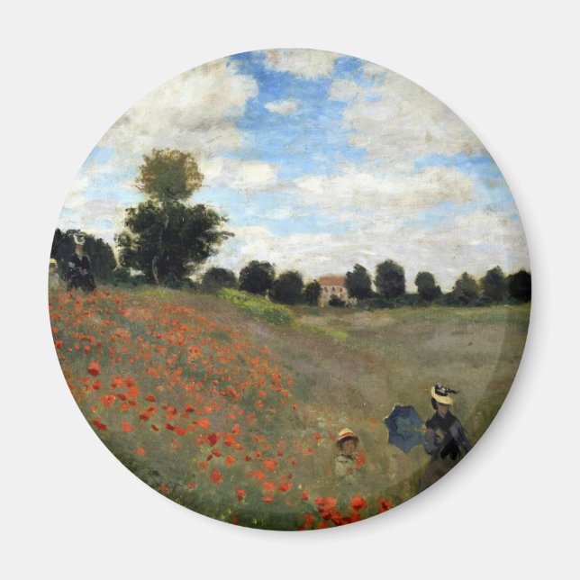 Imã Claude Monet - Les Coquelicots (Frente)