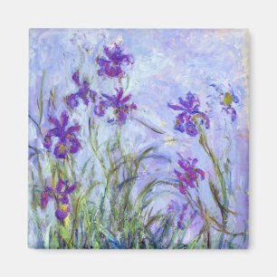 Imã Claude Monet - Lilac Irises / Iris Mauves