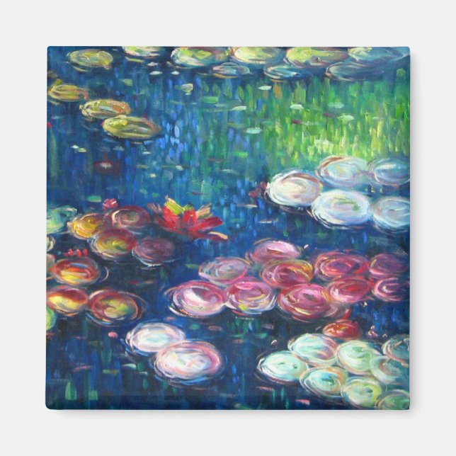 Imã Claude Monet: Lírios 3 (Frente)