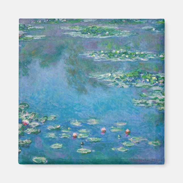 Imã Claude Monet - Lírios Água 1906 (Frente)