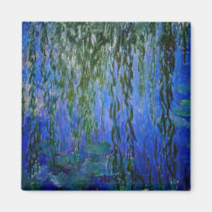 Imã Claude Monet - Lírios d'água com salgueiro chora