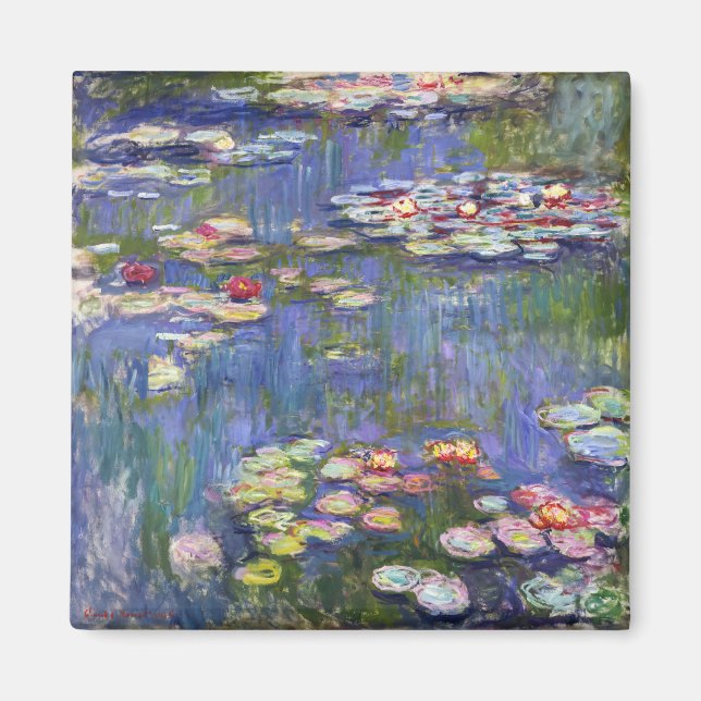 Imã Claude Monet - Lírios/Ninfas (Frente)
