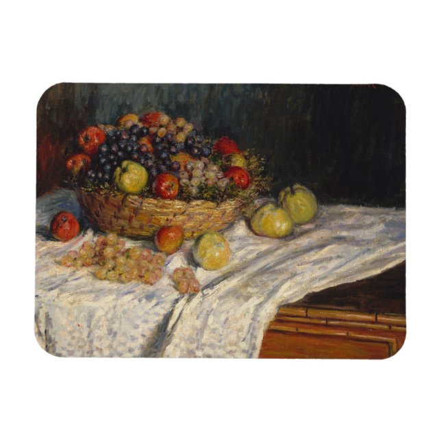 Ímã Claude Monet - Maçãs e Uvas (Horizontal)