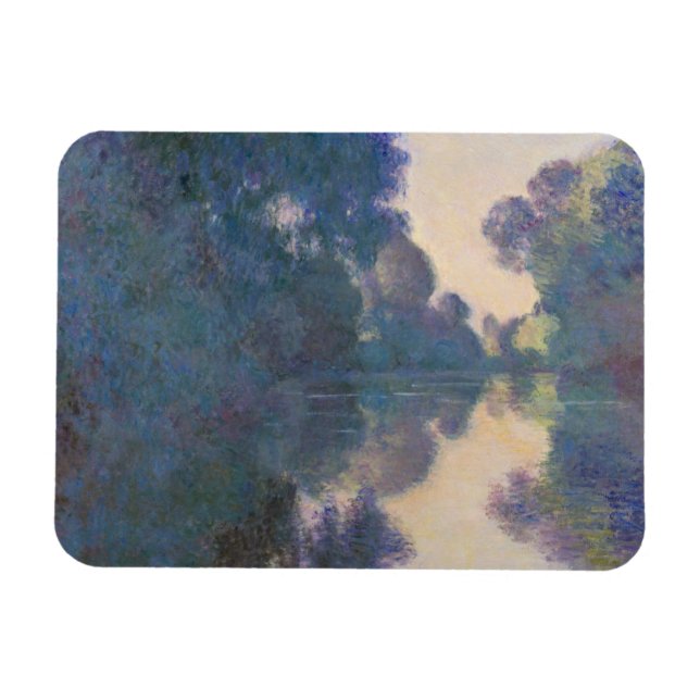 Ímã Claude Monet | Manhã no Sena perto de Giverny (Horizontal)
