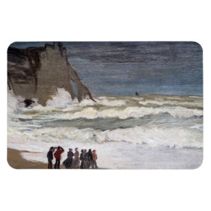 Ímã Claude Monet - Mar Agitado em Etretat