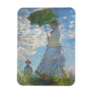 Ímã Claude Monet Mulher com Parasol