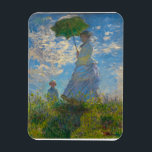 Ímã Claude Monet Mulher com Parasol<br><div class="desc">Adicione a beleza impressionista à sua visão do dia a dia. Este ímã retangular apresenta a Mulher de Claude Monet com um Parasol, pintada em blues, brancos suaves e verdes frescos. A graciosa cena mãe-filho, capturada em pinceladas luminosas, traz encanto de eterno para geladeiras, armários ou conselhos de escritório. Leve...</div>