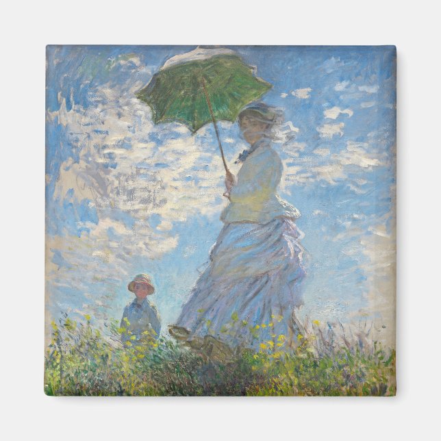 Imã Claude Monet | Mulher com Parasol (Frente)