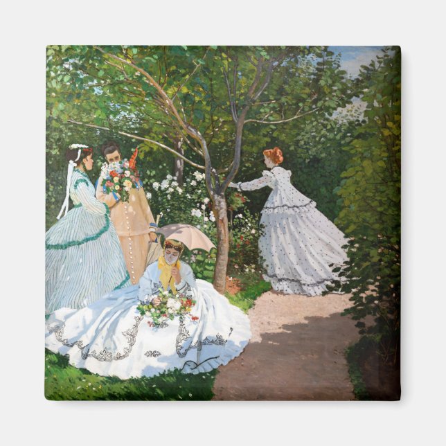 Imã Claude Monet - Mulheres no Jardim (Frente)