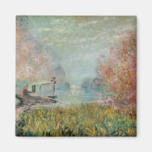 Imã Claude Monet   o estúdio do barco no Seine, 1875