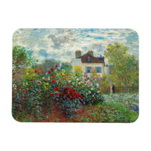 Ímã Claude Monet - O Jardim do Artista em Argenteuil