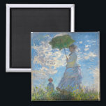 Imã Claude Monet - O Promenade, Mulher com Parasol<br><div class="desc">Promenade,  Mulher com Parasol/Madame Monet e seu filho / La Promenade / La Femme a l'ombrelle - Claude Monet,  1875</div>