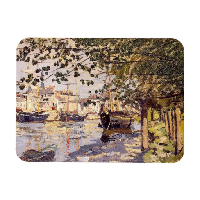Ímã Claude Monet. O Sena em Rouen (Horizontal)