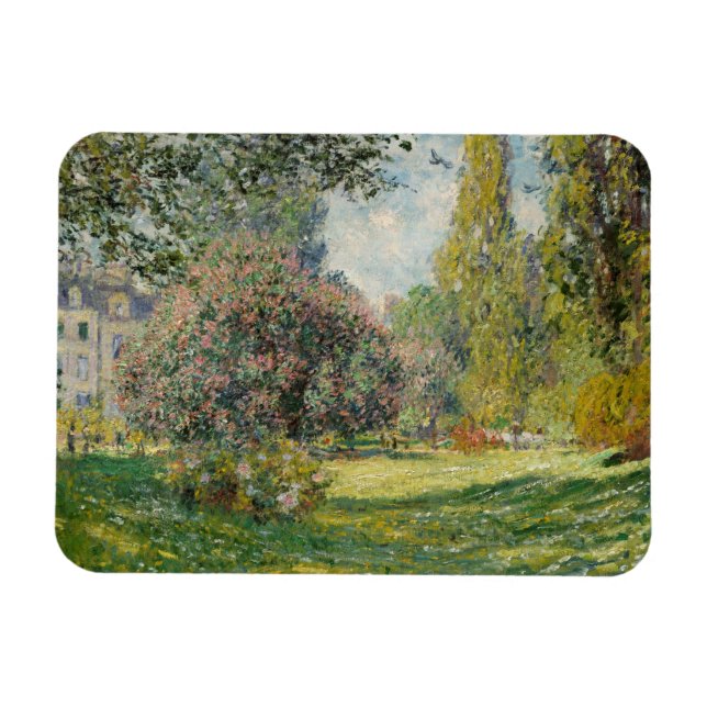 Ímã Claude Monet - Paisagem: O Monceau Parc (Horizontal)