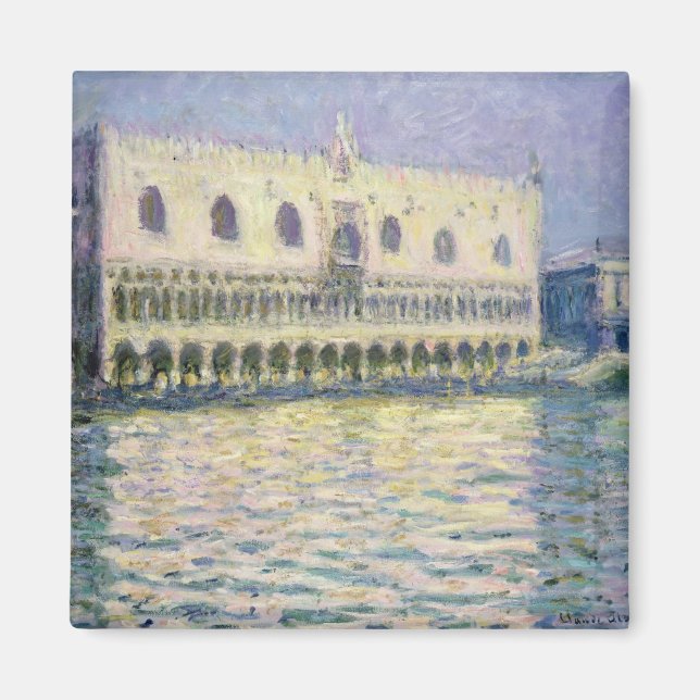 Imã Claude Monet | Palácio Ducal, Veneza, 1908 (Frente)