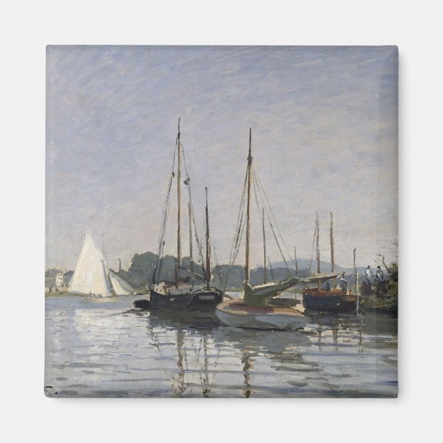 Imã Claude Monet | Pleasure Boats, Argenteuil, c.1872- (Frente)