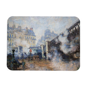 Ímã Claude Monet - Ponte da Europa, Estação Saint-Laza