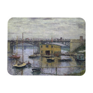 Ímã Claude Monet - Ponte do Argenteuil no Dia da Cinza