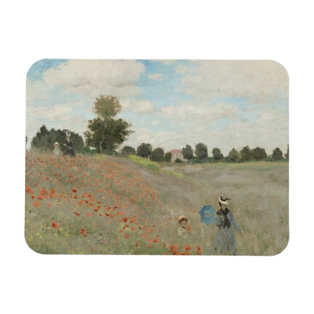 Ímã Claude Monet - Poppy Field (Horizontal)