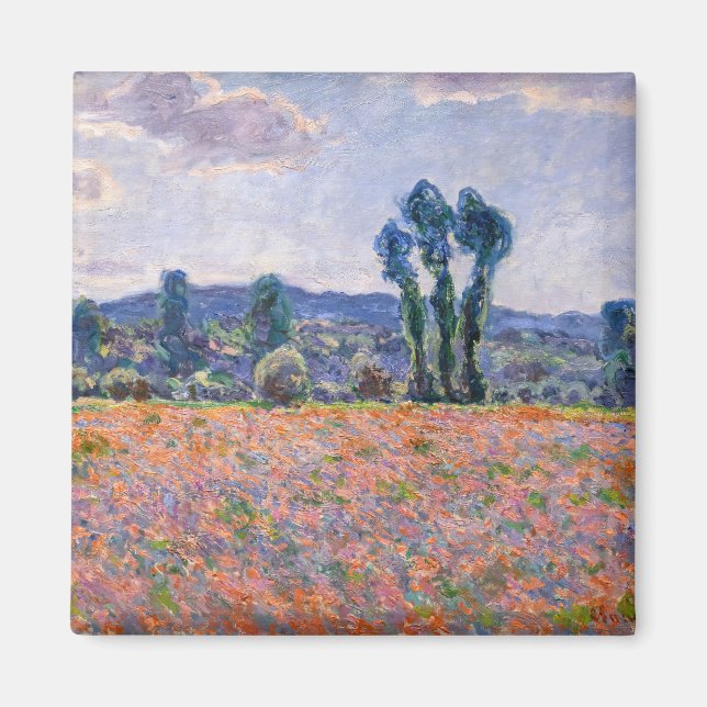 Imã Claude Monet - Poppy Field 1890 (Giverny) (Frente)