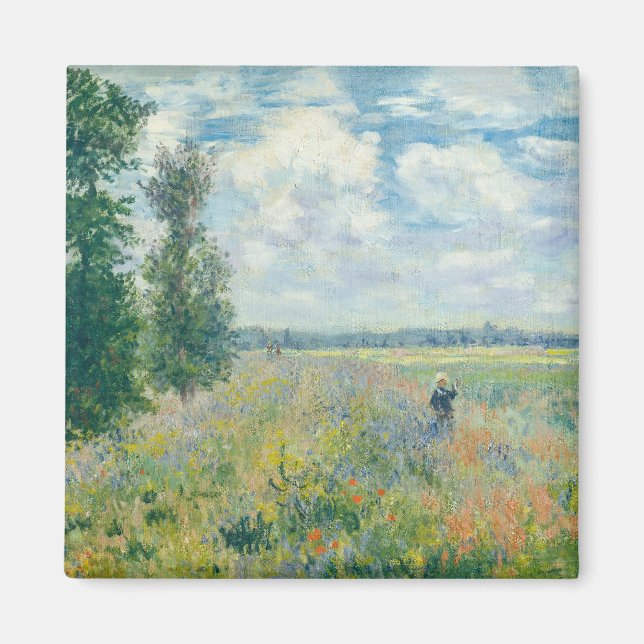 Imã Claude Monet - Poppy Fields próximo da Argentina ( (Frente)