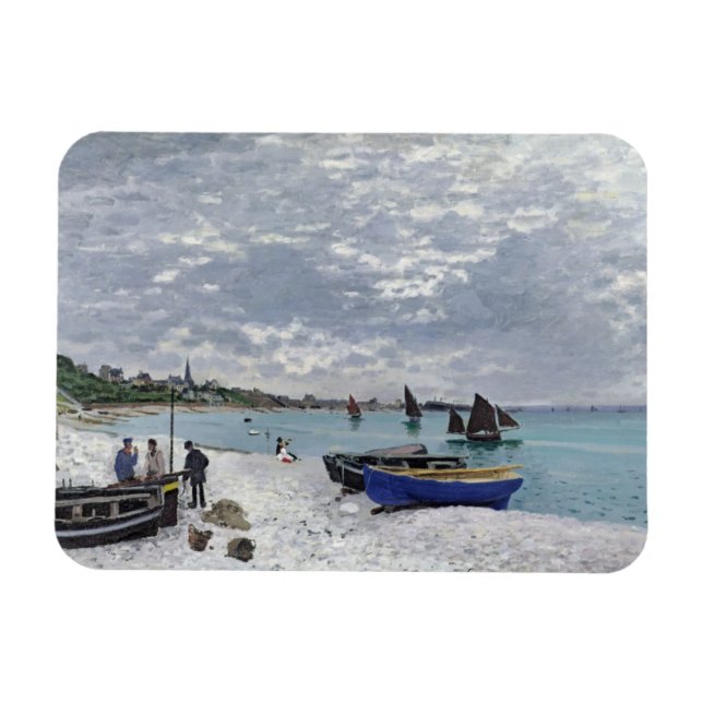 Ímã Claude Monet | Praia de Sainte-Adresse (Horizontal)