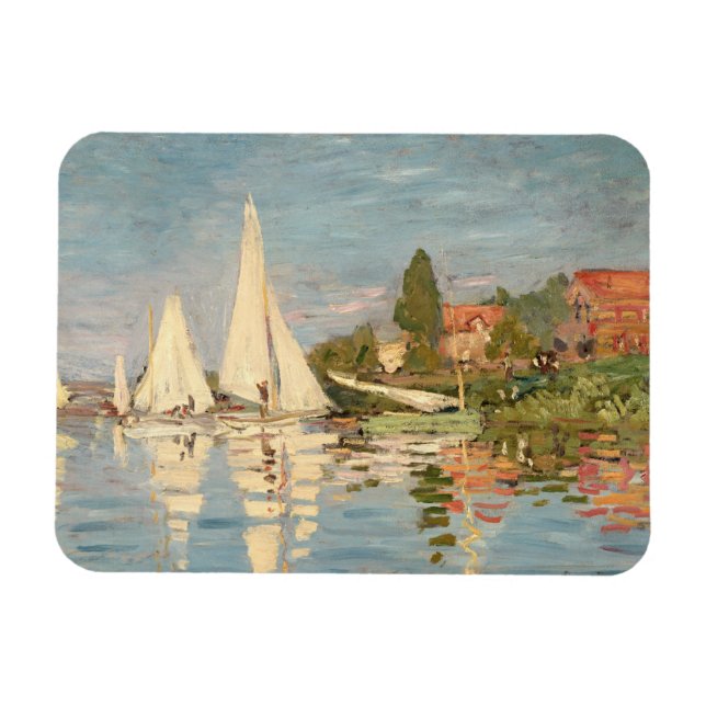 Ímã Claude Monet | Regatta at Argenteuil, c.1872 (Horizontal)