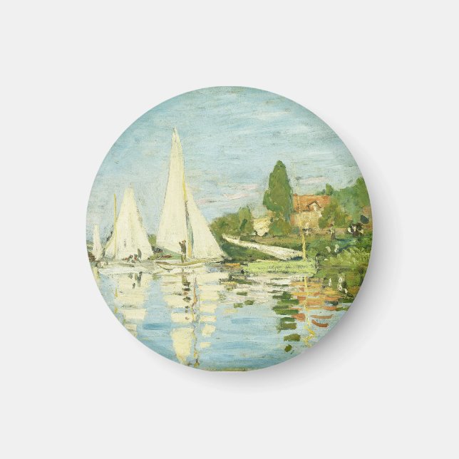 Imã Claude Monet. Regattas em Argenteuil (Frente)