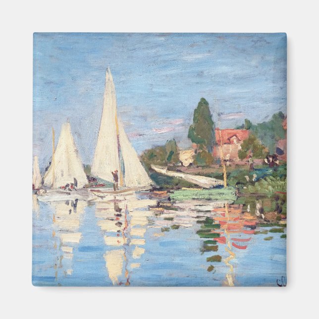 Imã Claude Monet - Regattas em Argenteuil (Frente)