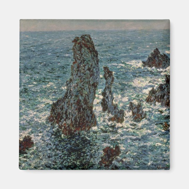 Imã Claude Monet | Rochas em Belle-Ile, 1886 (Frente)