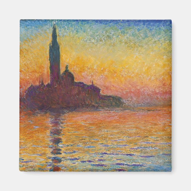 Imã Claude Monet - San Giorgio Maggiore em Dusk (Frente)
