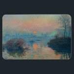 Ímã Claude Monet - Sunset sobre o Sena em Lavacourt<br><div class="desc">Sunset on the Seine at Lavacourt,  Winter Effect / Soleil couchant sur la Seine a Lavacourt,  effet d'hiver - Claude Monet,  Oil on Canvas,  1880</div>