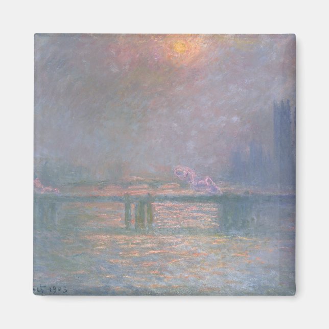 Imã Claude Monet | Tâmisas com Cruz de Charing (Frente)