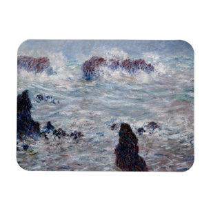 Ímã Claude Monet - Tempestade na costa de Belle-Ile