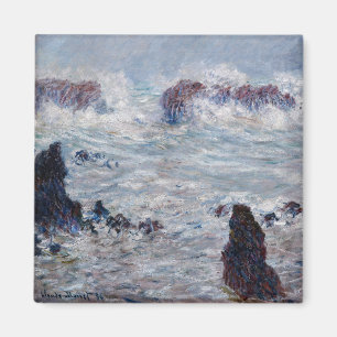 Imã Claude Monet - Tempestade na costa de Belle-Ile